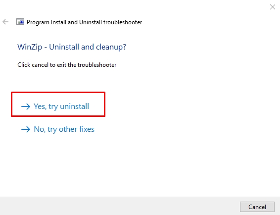 delete programs on windows 10