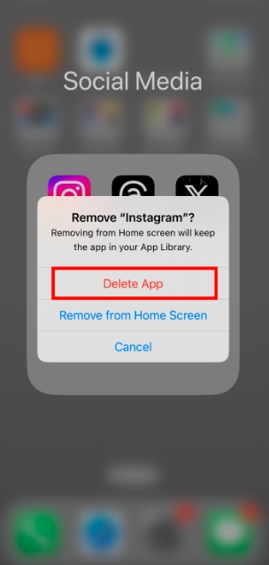 confirm uninstalling ios apps