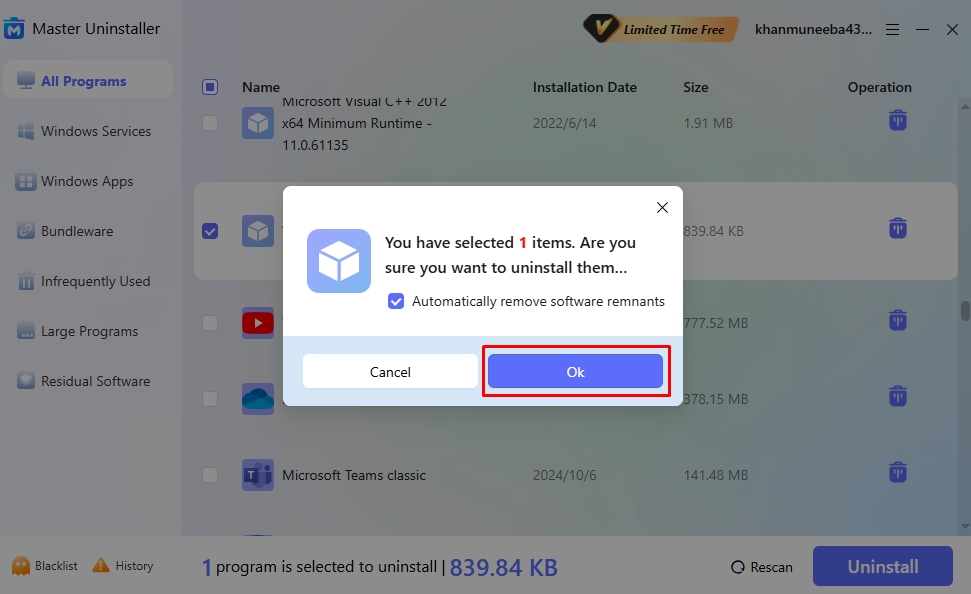 confirm uninstalling windows updates