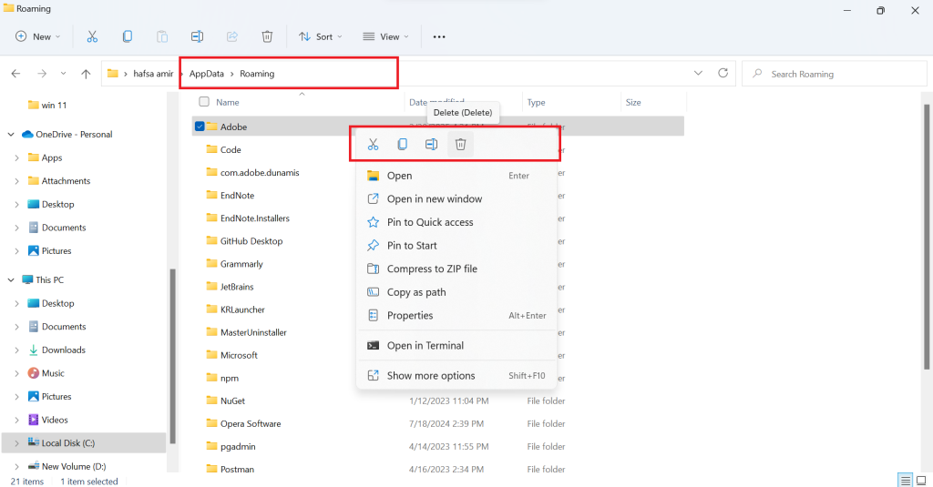 remove leftover files
