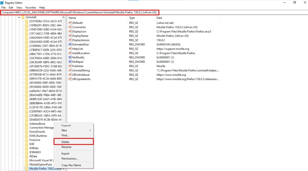 delete program files on windows 10