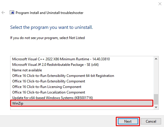 manually remove programs windows 10