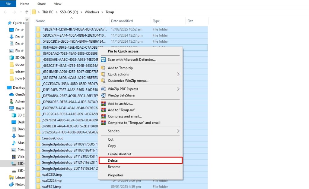 100 percent disk usage