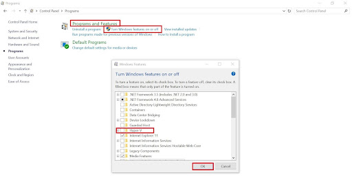 disable hyper v