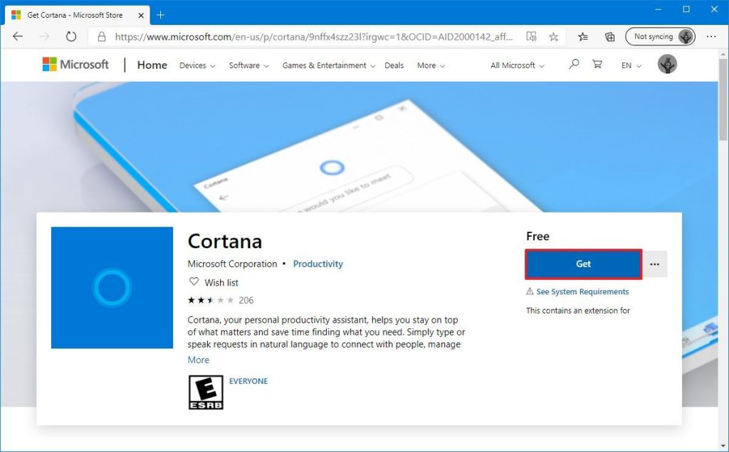 Get Cortana