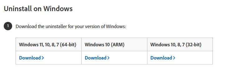 install adobe creative cloud uninstaller
