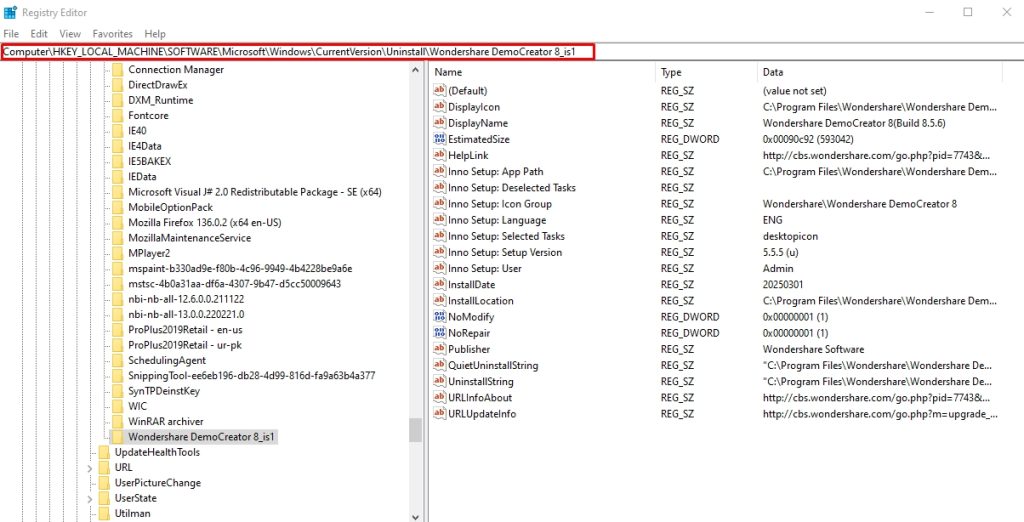 fully remove a program windows 10