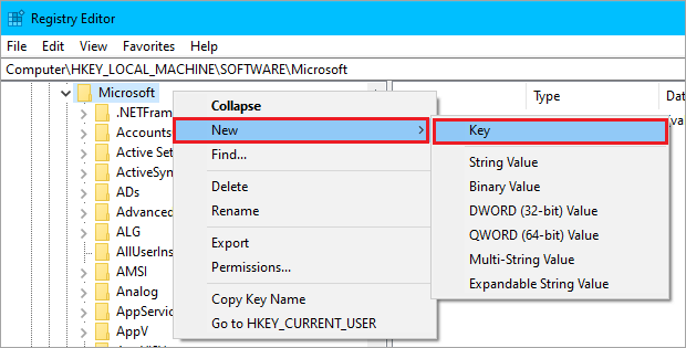 Microsoft new key