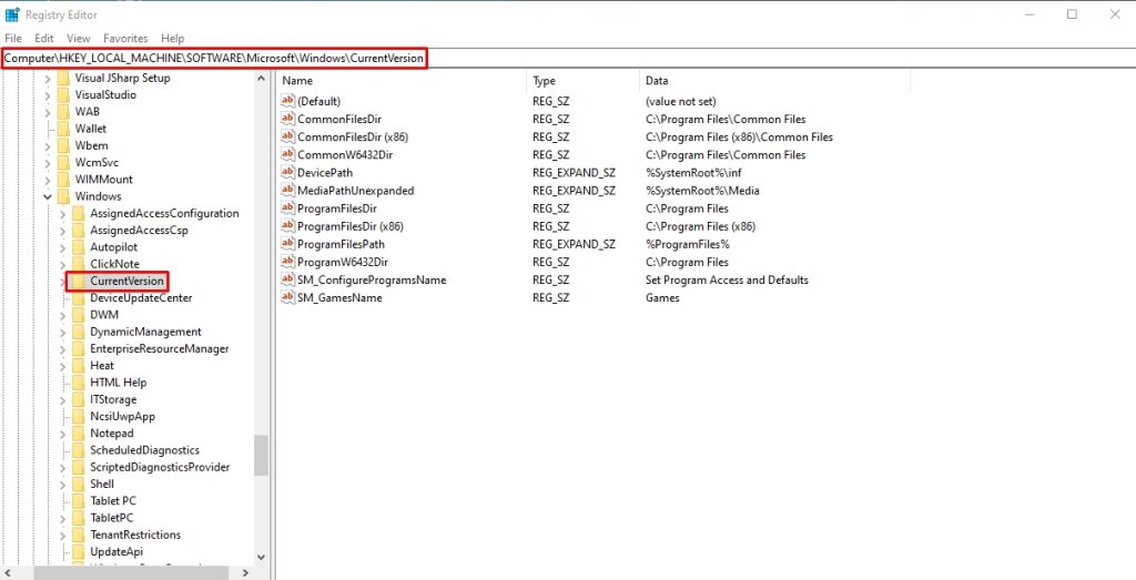 delete installed programs windows 10