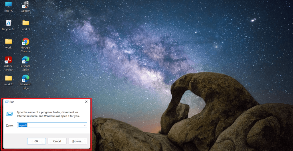 open registry editor in windows 11