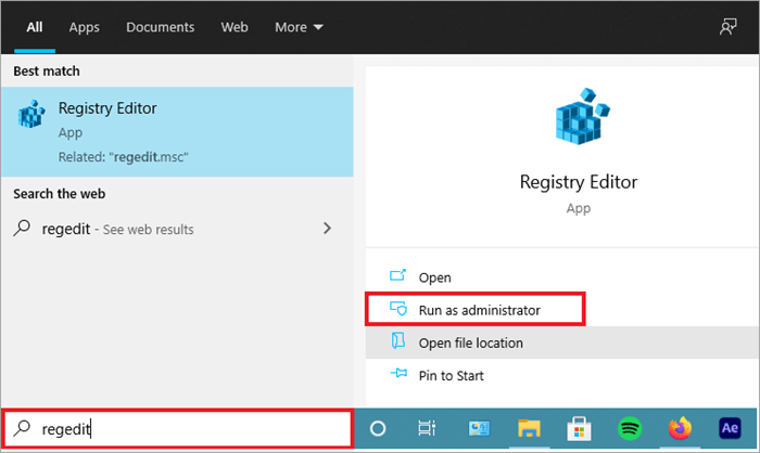Uninstall app using registry
