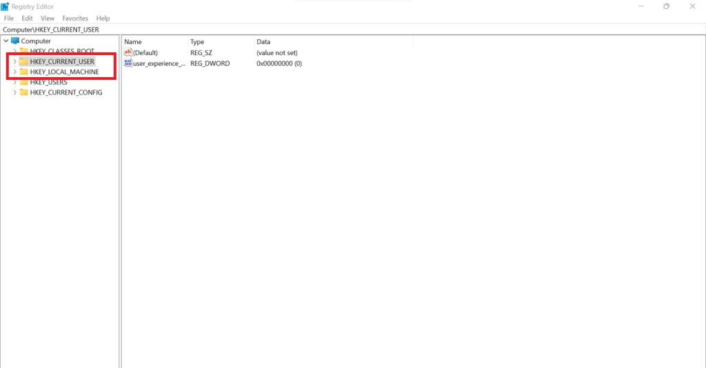 registry editor startup program locations