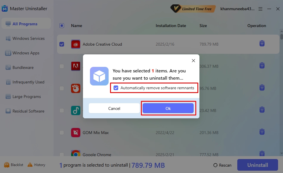 remove adobe cc and remnants