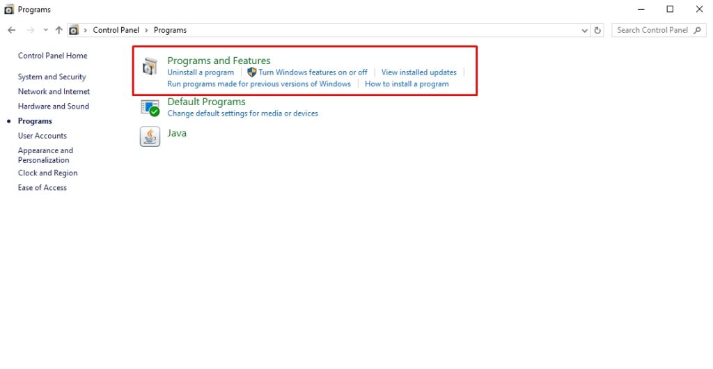 completely remove programs windows 10