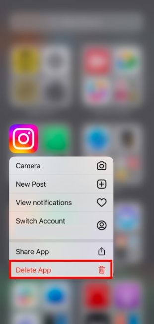 uninstall ios application