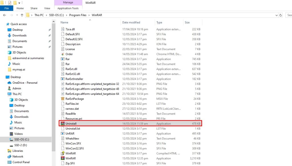 completely delete programs windows