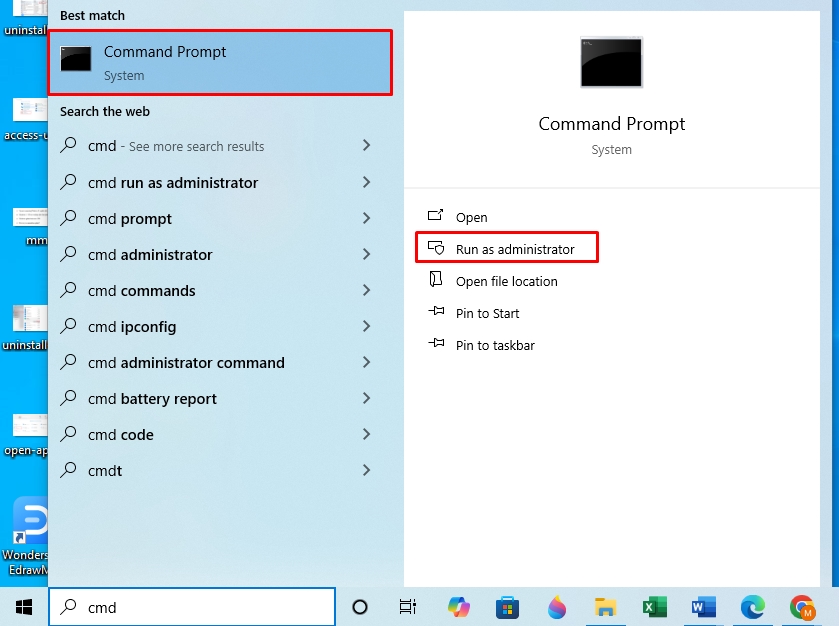 uninstalling meaning windows cmd