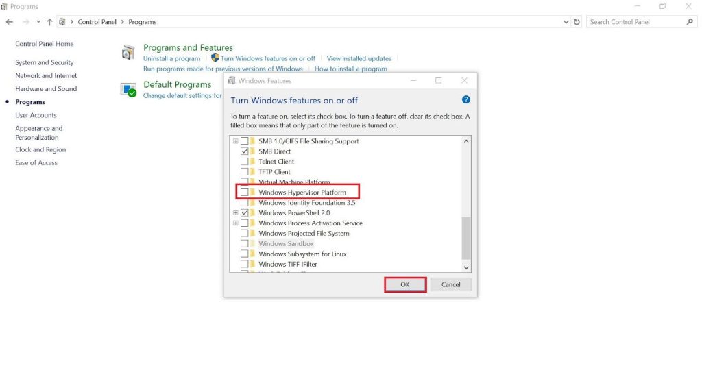 windows hypervisor hyper v
