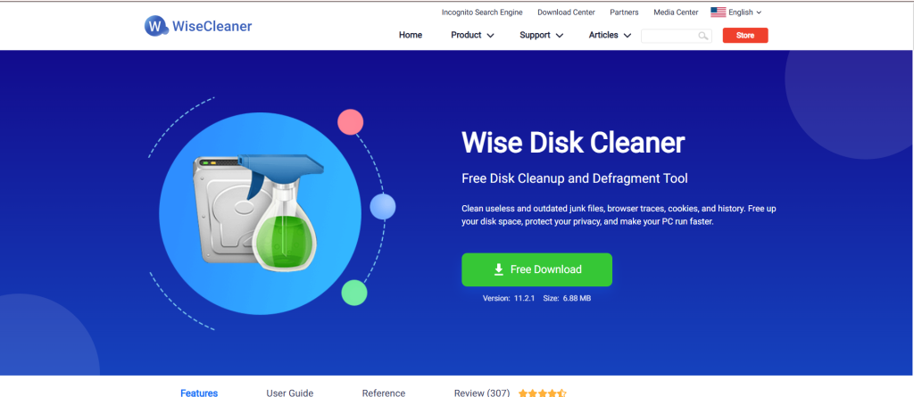 free computer cleaner wise disk cleaner